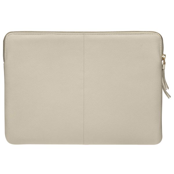 dbramante1928 ﻿Paris+ Sleeve - Pochette ordinateur 14 pouces - Cuir véritable - MacBook Pro 14 pouces - Sand Dune