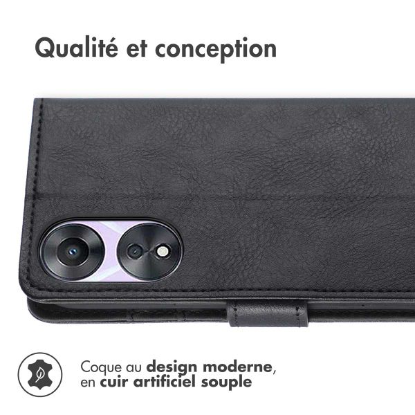 imoshion Étui de télephone portefeuille Oppo A58 - Noir