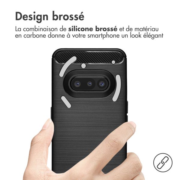 imoshion Coque Brushed Nothing Phone (3a) - Noir