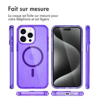 imoshion Coque Sparkle avec MagSafe iPhone 15 Pro - Violet