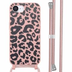 imoshion Coque design en silicone avec cordon iPhone 16e - Animal Pink