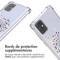 imoshion Coque Design avec cordon Samsung Galaxy A71 - Sandstone Dandelion