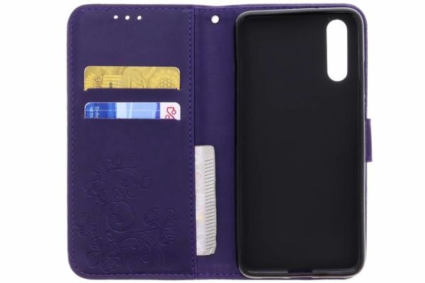 Etui de téléphone Fleurs de Trèfle Huawei 20 - Violet