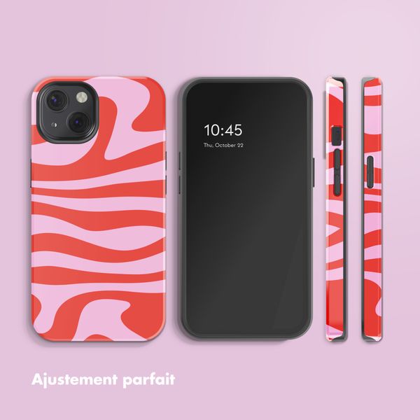 Selencia Coque arrière Vivid avec MagSafe Apple iPhone 13 - Dream Swirl Pink