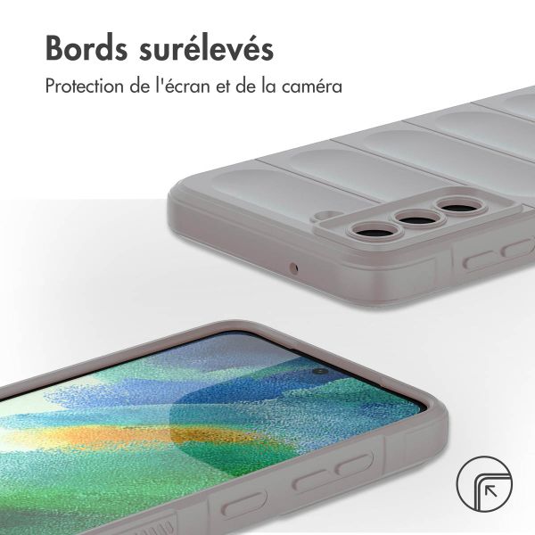 imoshion Coque arrière EasyGrip Samsung Galaxy S21 FE - Gris