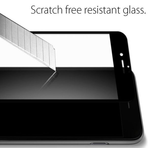 Spigen Protection d'écran en verre trempé GLAStR iPhone SE (2022 / 2020) / 8 / 7 - Noir