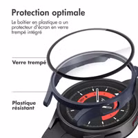 imoshion Coque rigide à couverture complète Samsung Galaxy Watch 4 - 44 mm - Bleu foncé