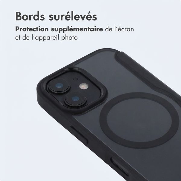 imoshion Bookcase transparente avec MagSafe Apple iPhone 16 - Noir