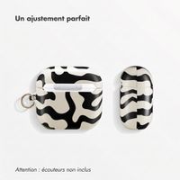 Selencia Coque Vivid  Apple Airpods 4 - Art Wave Black