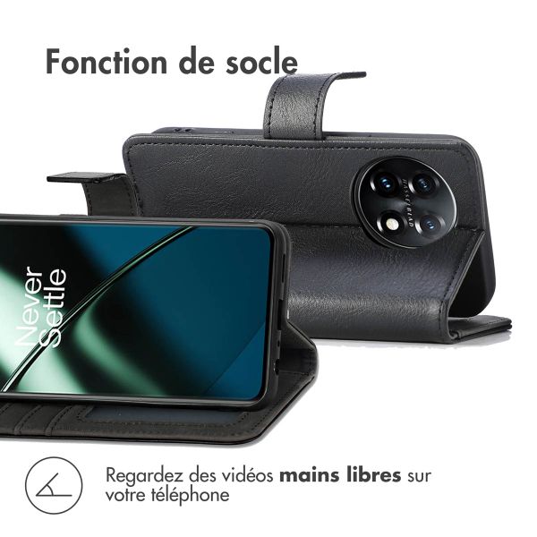 imoshion Étui de télephone portefeuille OnePlus 11 - Noir