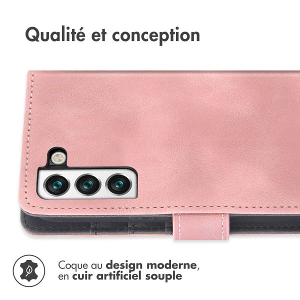 imoshion Etui de télephone portefeuille avec cordon Samsung Galaxy S21 FE - Rose