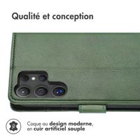 imoshion Étui de téléphone portefeuille Luxe Samsung Galaxy S25 Ultra - Vert