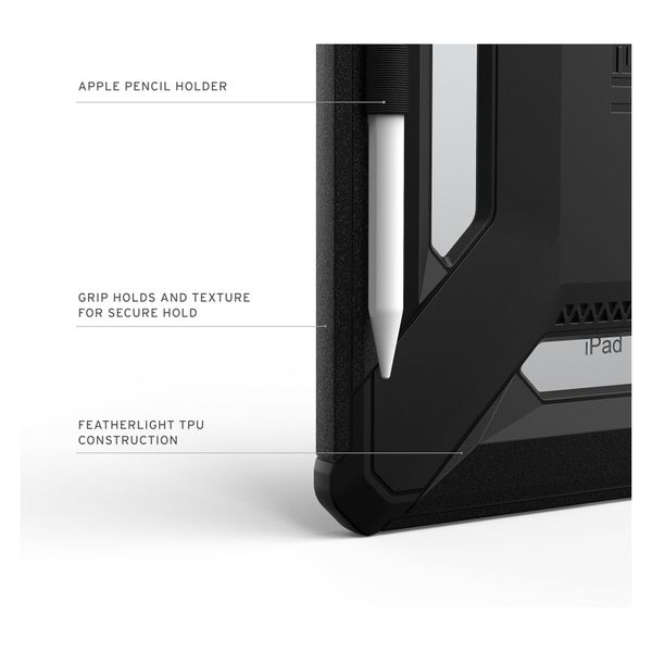 UAG Coque arrière Scout LT Apple iPad 11 (2025) 11 pouces A16 / iPad 10 (2022) 10.9 pouces - Black