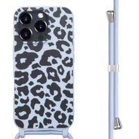 imoshion Coque design en silicone avec cordon iPhone 16 Pro Max - Animal Lila