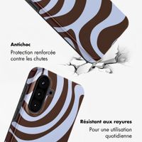 Selencia Coque arrière Vivid Samsung Galaxy A57 (5G) - Dream Swirl Chocolate