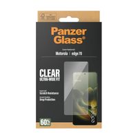 PanzerGlass Protection d'écran Ultra-Wide Fit Anti-bactérienne avec applicateur Motorola Edge 70
