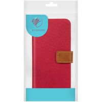 imoshion Étui de téléphone portefeuille Luxe Canvas iPhone 13 - Rouge