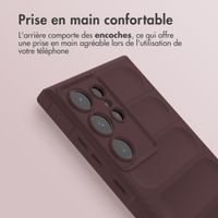 imoshion Coque arrière EasyGrip Samsung Galaxy S24 Ultra - Aubergine 