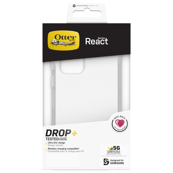 OtterBox Coque arrière React Samsung Galaxy S22 Ultra - Transparent