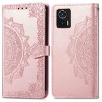 imoshion Etui de téléphone portefeuille Mandala Motorola Edge 30 Neo - Rose Dorée