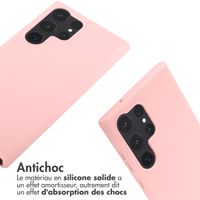 imoshion Coque en silicone avec cordon Samsung Galaxy S23 Ultra - Rose