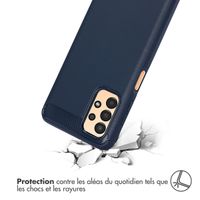 imoshion Coque Brushed Samsung Galaxy A13 (4G) - Bleu foncé