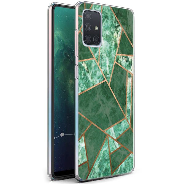 imoshion Coque Design Samsung Galaxy A71 - Cuive graphique / Vert