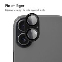 imoshion Protection Caméra en verre trempé 2 Pack Apple Apple iPhone 17 - Noir