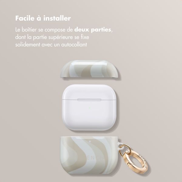 Selencia Coque Vivid Apple AirPods 4 - Desert Waves Beige