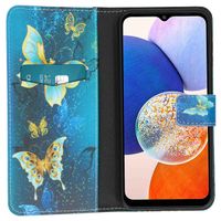 imoshion Coque silicone design Samsung Galaxy A14 (5G) - Blue Butterfly