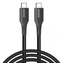 Accezz Câble USB-C vers USB-C Samsung Galaxy S8 - 2 mètres - Noir