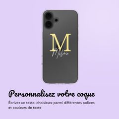Coque avec votre propre photo et/ou texte Apple iPhone 16 - Letter