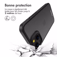 Accezz Coque Givrée Robuste Apple iPhone 13 - Noir