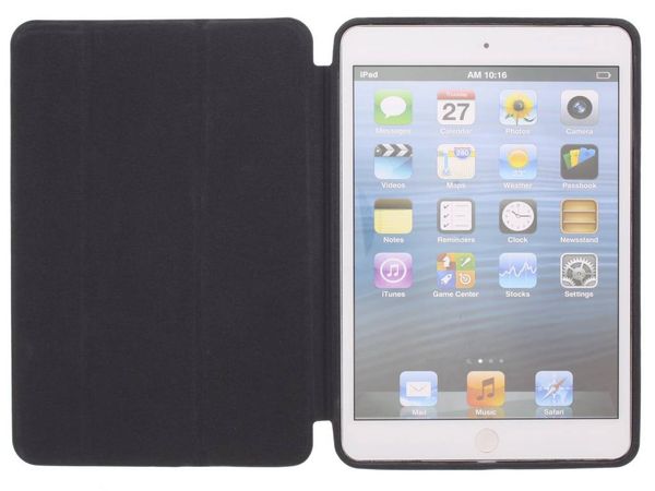 Coque tablette de luxe Apple iPad Mini 3 (2014) / Mini 2 (2013) / Mini 1 (2012) - Noir