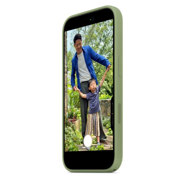 Apple Coque en silicone avec MagSafe Apple iPhone 17 - Light Moss