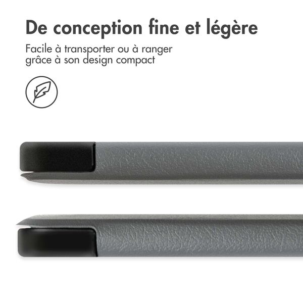 imoshion Coque tablette Trifold Samsung Galaxy Tab S8 Ultra - Gris