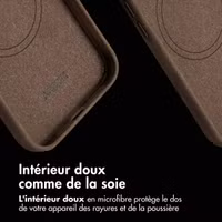 Accezz Coque MagSafe en cuir vintage Apple iPhone 15 Pro Max - Rustic Brown