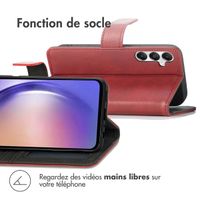 imoshion Étui de téléphone portefeuille Luxe Samsung Galaxy A55 - Rouge