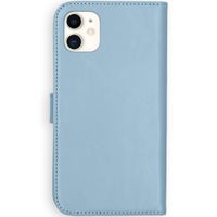Selencia Étui portefeuille en cuir véritable Apple iPhone 11 - Air Blue
