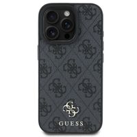 Guess Coque 4G Metal Logo MagSafe Apple iPhone 16 Pro Max - Noir