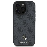 Guess Coque 4G Metal Logo MagSafe iPhone 16 Pro Max - Noir