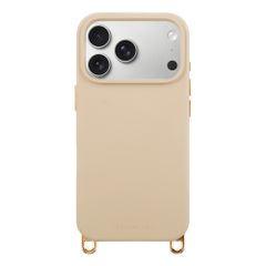 Selencia Coque arrière Rivièra avec MagSafe avec crochets amovibles Apple iPhone 17 Pro - Milky Latte