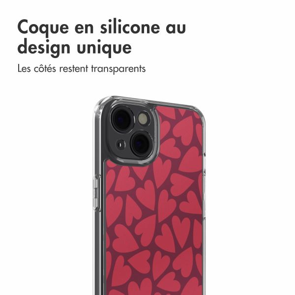 imoshion Coque Design Apple iPhone 14 - Hearty Coral Dust