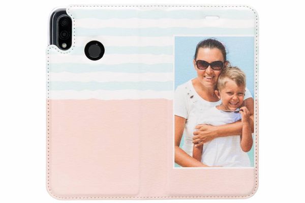 Concevez votre propre housse portefeuille Huawei P20 Lite - Blanc