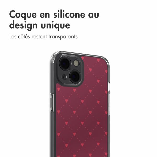 imoshion Coque Design Apple iPhone 13 - Crush Check Coral Dust