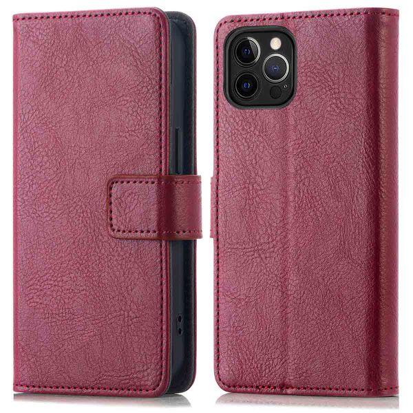 imoshion Étui de téléphone portefeuille Luxe iPhone 12 (Pro) - Bordeaux