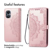 imoshion Etui de télephone Mandala Oppo Reno8 Lite - Rose Doré