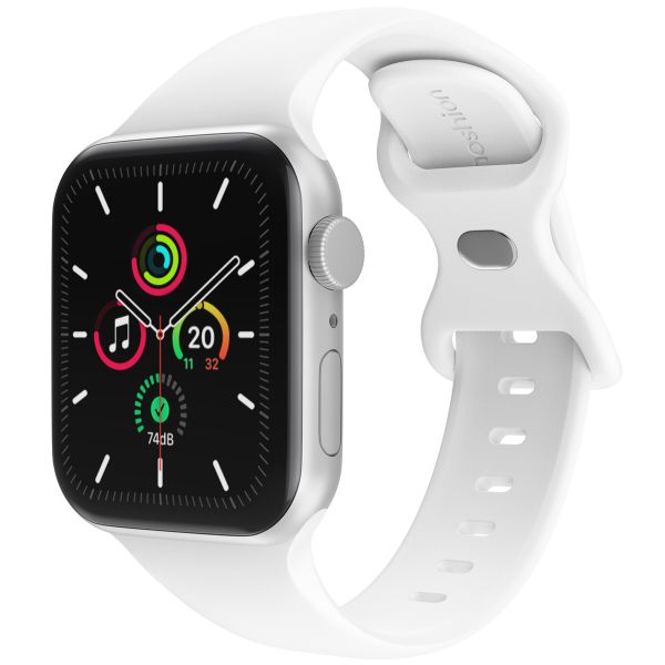 imoshion Bracelet en silicone⁺ Apple Watch Series 1 á 9 / SE (38/40/41 mm) | Series 10 (42 mm) - White - Taille S/M