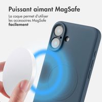 imoshion Coque Couleur avec MagSafe Apple iPhone 16 Plus - Bleu foncé