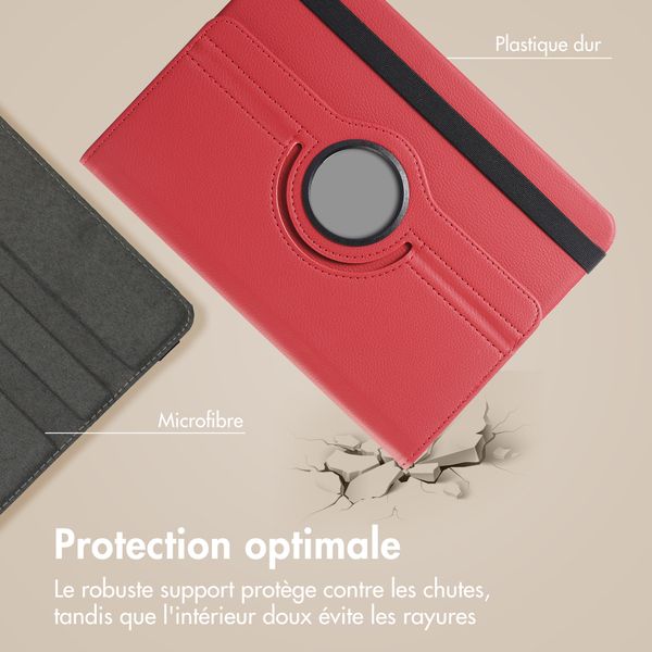 imoshion Coque tablette rotatif à 360° Samsung Galaxy Tab A11 Plus - Rouge